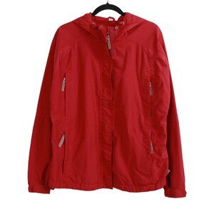 Nuage Red Outdoor Hooded Sport Jacket